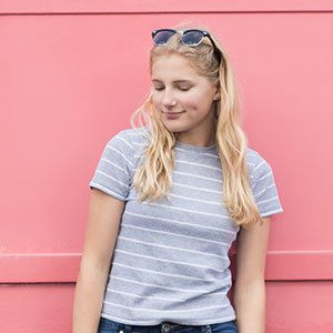 Girl Tshirt With Grey Color